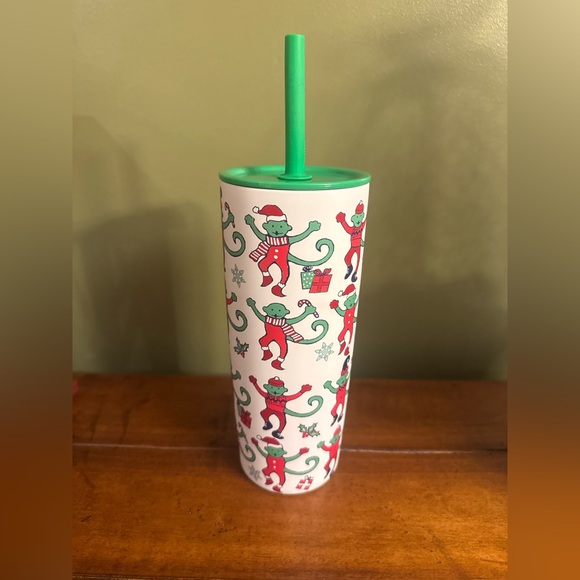 Starbucks x Roller Rabbit Holiday Tumbler with Straw - Picture 2 of 2